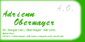 adrienn obermayer business card